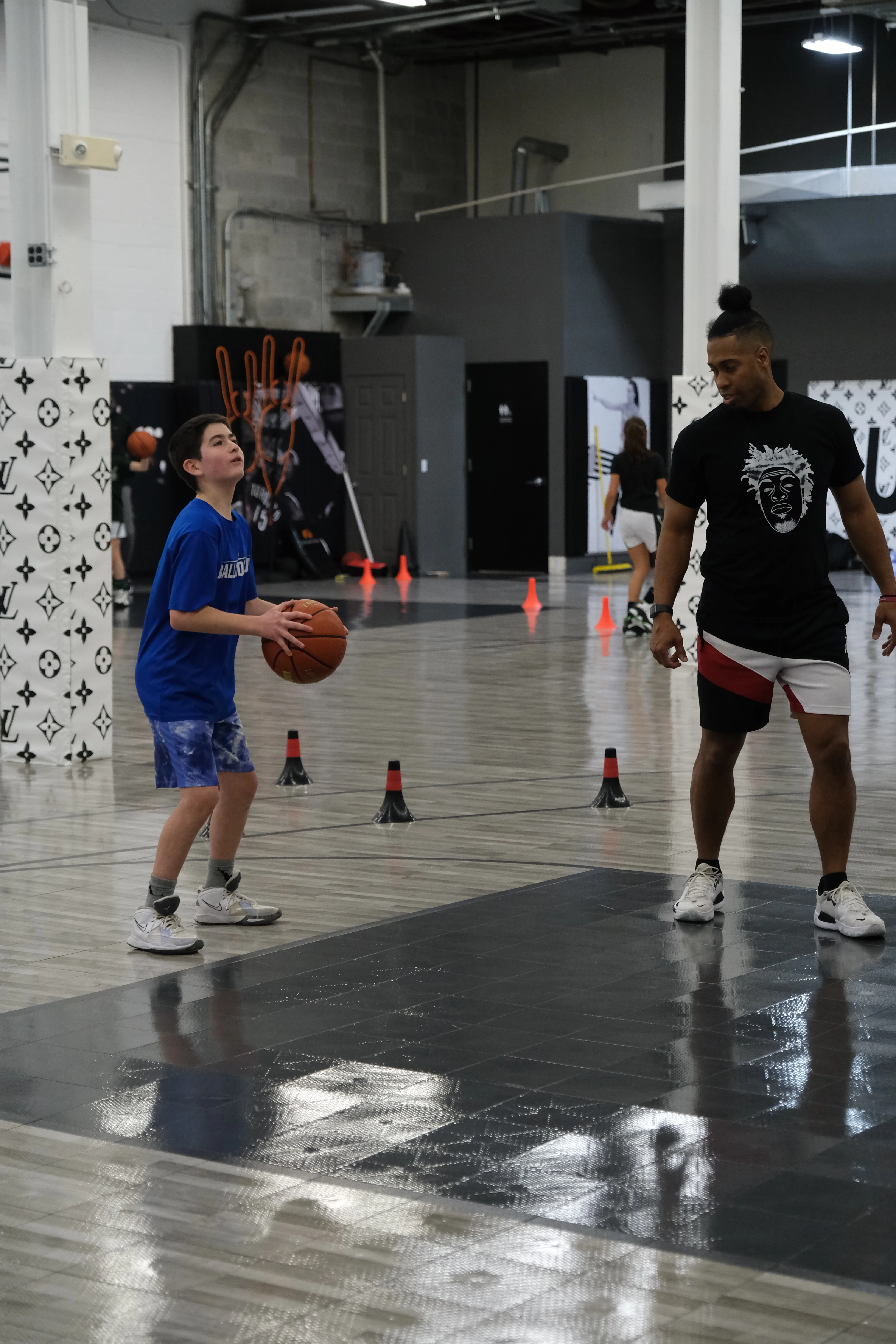 Ben Allen mid jump-shot during a shooting clinic at Benjamin Buckets Training